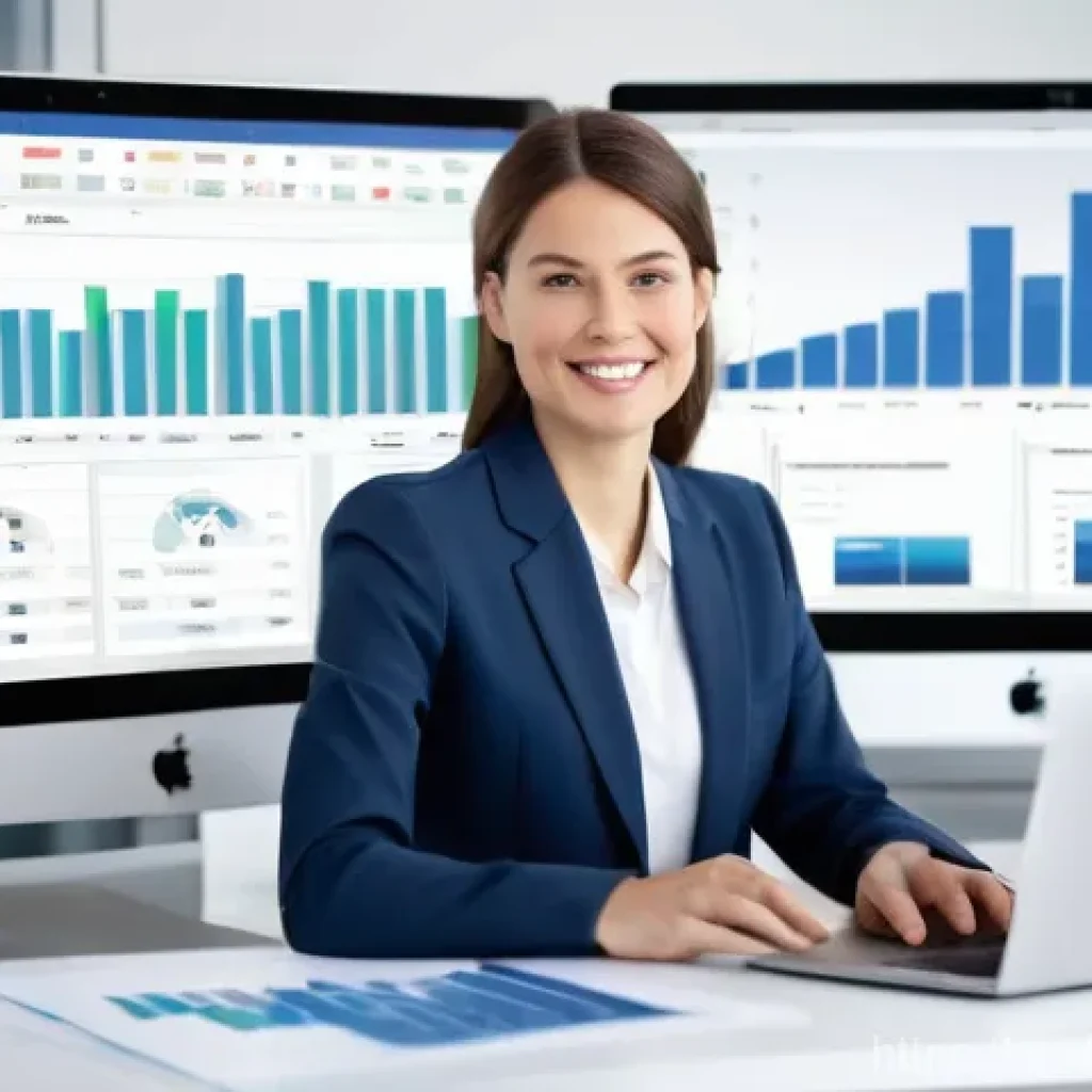 코딩 없이 데이터 시각화하는 방법 - **Prompt: Empowered Insight from Complex Data**
    "A bright, modern office setting with a focused,...