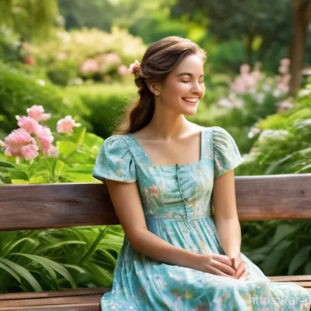 데이터 시각화 도구에 대한 FAQ - **Prompt 1:** A young woman, appearing to be in her early twenties, is sitting peacefully on a woode...