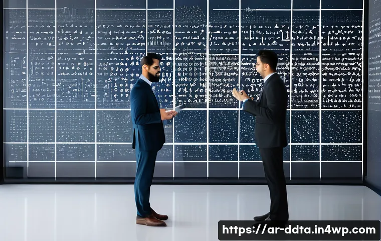 데이터 시각화 도구 사용 시 유의사항 - **Prompt:** A focused data analyst, dressed in professional yet modest contemporary attire, is metic...